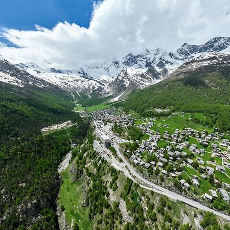 Helles, Chalet-Stil Apartment Mit Allalinblick Saas Fee Εξωτερικό φωτογραφία