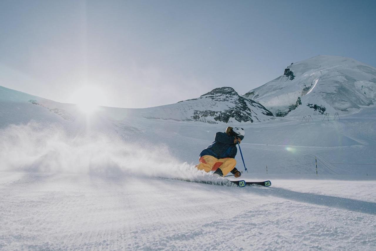 Helles, Chalet-Stil Apartment Mit Allalinblick Saas Fee Εξωτερικό φωτογραφία