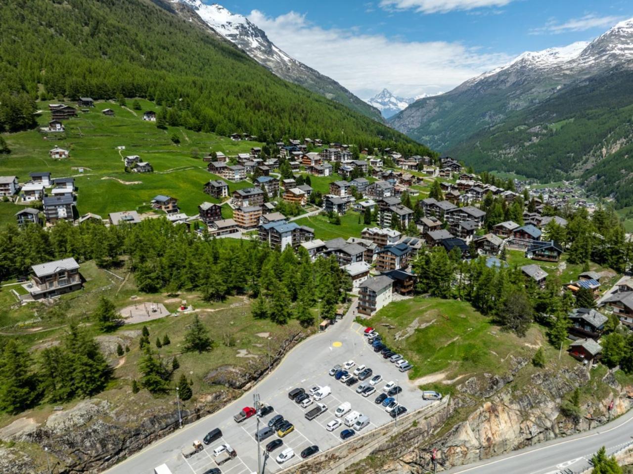 Helles, Chalet-Stil Apartment Mit Allalinblick Saas Fee Εξωτερικό φωτογραφία