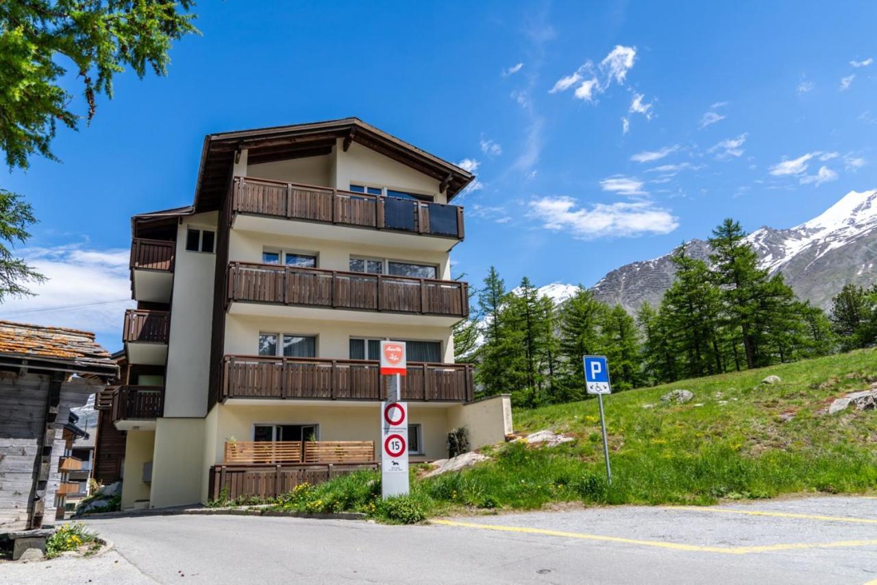 Helles, Chalet-Stil Apartment Mit Allalinblick Saas Fee Εξωτερικό φωτογραφία