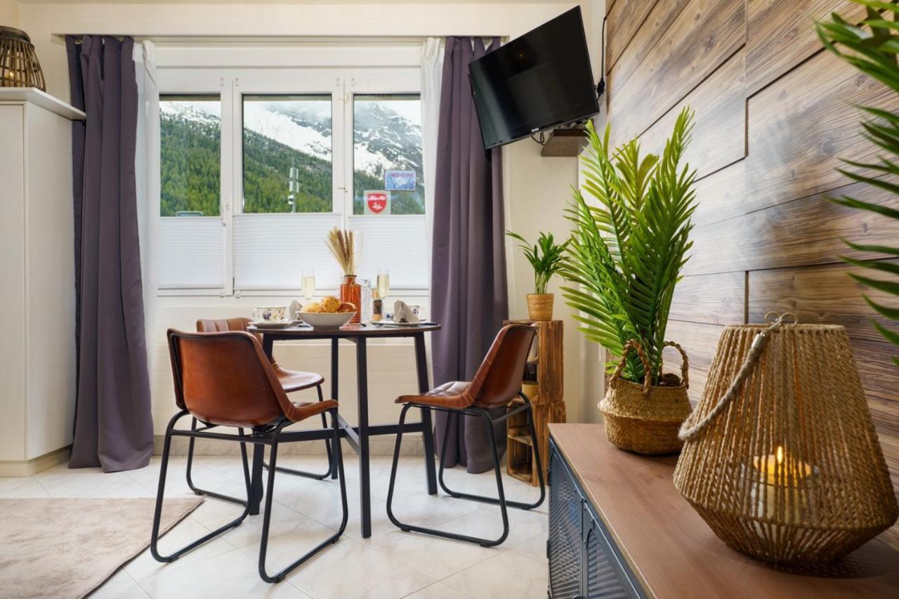 Helles, Chalet-Stil Apartment Mit Allalinblick Saas Fee Εξωτερικό φωτογραφία